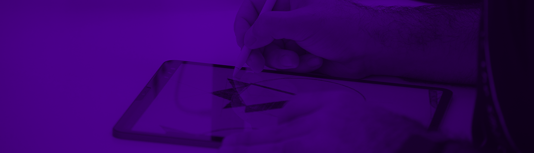 graphic designer drawing on tablet